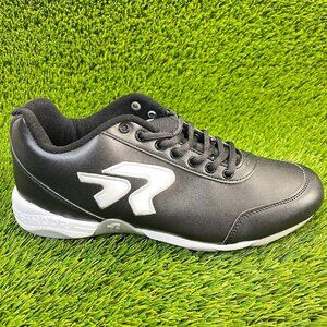 Ringor Diamond Bandit 2.0 Womens Size 11.5 Black White Running Softball Cleats